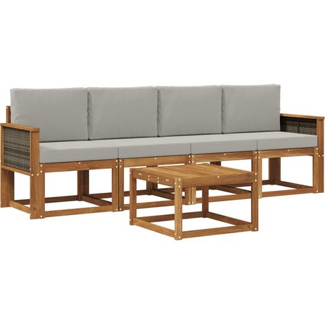 Outdoor Sofa Set with Cushion 4 pcs vidaXL (1/5)
