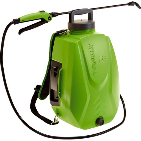 Pompa Irroratrice a Zaino a Batteria da Giardino 16 Litri Verdemax Futura Verde (1/5)