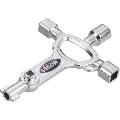 VIGOR Baustellenschlüssel, MasterKey, Elektro, (LxB) 145 x 80 mm (1/5)