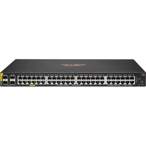 HP Enterprise Aruba 6100 48G Clase 4 PoE 4SFP+ 370W, Gestionado, L3, Ethernet Gigabit (10/100/1000), Alimentación, JL675AABB