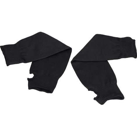 Manchons de Bras Noirs Résistants aux Coupures Protège-bras HPPE 17,7 Pouces Protection contre les Coupures Niveau 5 Léger Respirant Réutilisable pour le Jardinage Cuisine Atelier de Cuisine (1/5)
