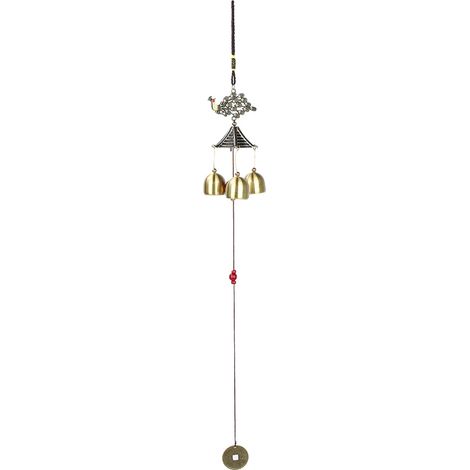 Carillon En Cuivre Couleur Bronze Motif Paon Pour Décoration Maison Et Jardin - 1 Pièce (1/5)