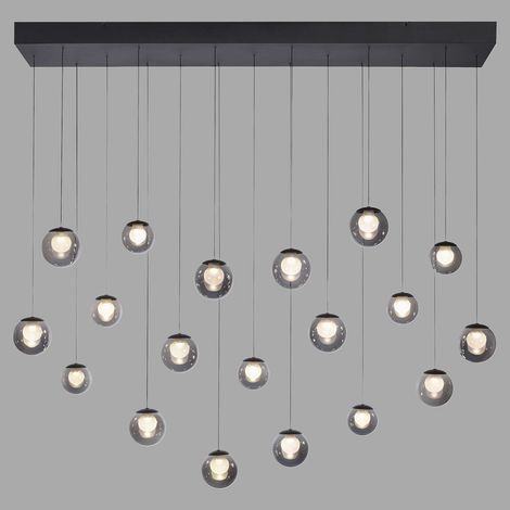 Lampe pendante à 19 lampes Pure Popup Gris mystique - 2589-15