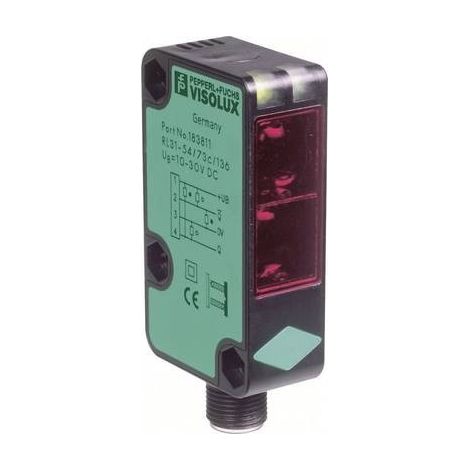 Pepperl+Fuchs Fotocellula a riflessione RL31-54/73C/136 RL31-54/73C/136 Commutazione con il buio, Polarizzatore 1 pz. (1/2)