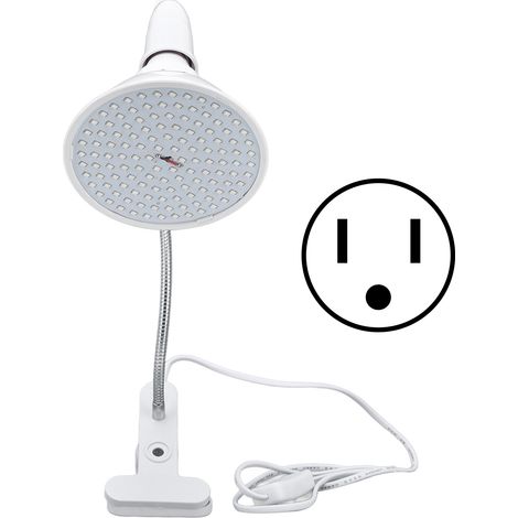 Lampe de croissance 126 LED 8W flexible avec pince, pour plantes d'intérieur, semis en serre, 85-265V, prise US. (1/5)