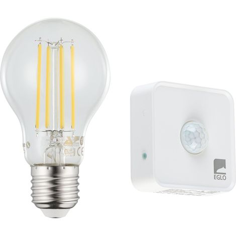 Lot d‘une ampoule LED E27 connectée avec détecteur de (1/5)