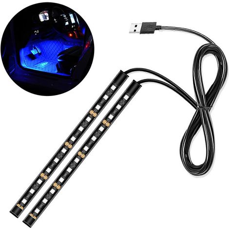 LED-Lichtleisten für Autos mit USB-Anschluss, dekorative Bodenbeleuchtung, Autoteil (1/5)