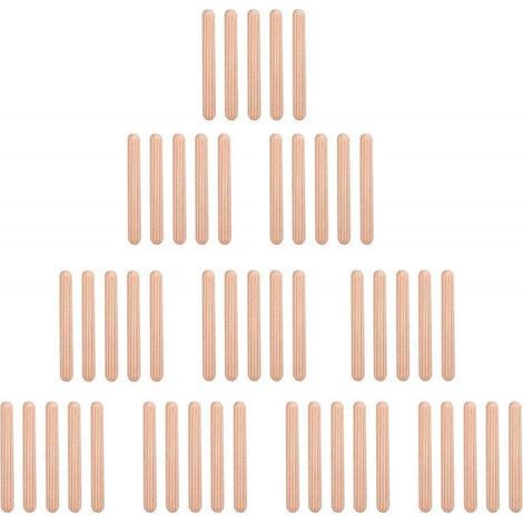 Lot de 50 Chevilles en Bois Massif pour Assemblage Bois – Tourillons de Fixation 5 mm × 30 mm – Idéal Bricolage et Menuiserie (1/5)