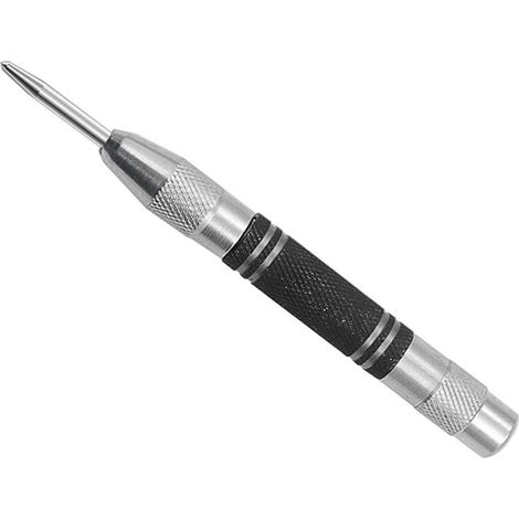 Poignée automatique de marquage 128mm en métal, poinçon central de précision, brise-vitre noir et argent (1/5)
