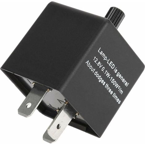 ZVD-Relais de clignotant de moto CF14KT 3 broches 12V relais de clignotant réglable automobile pour vitesse de Flash Flash LED (1/4)