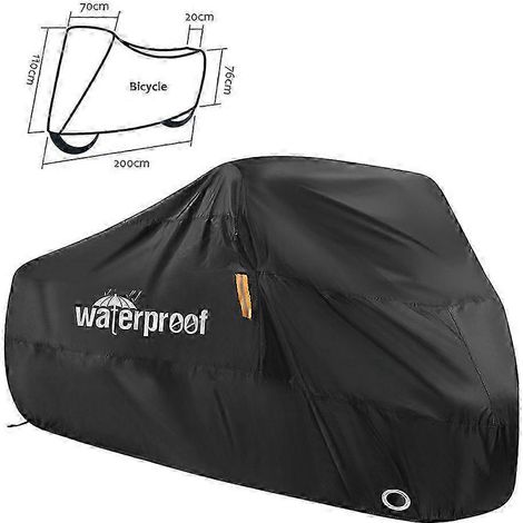 Housse de vélo imperméable et anti-poussière 210T, adaptée à une utilisation intérieure et extérieure, avec sac de rangement. (1/5)