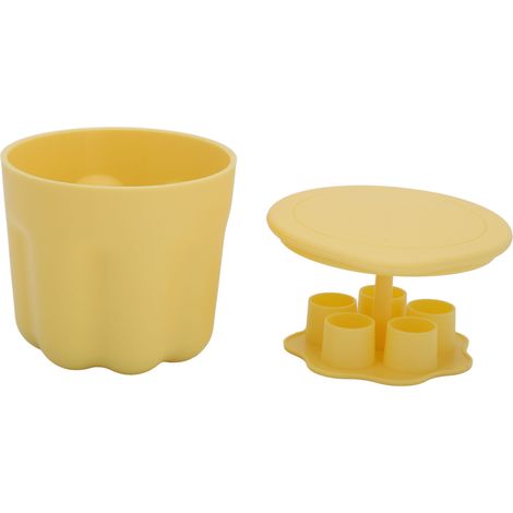 Gobelet nettoyant pour pinceaux de maquillage, tapis en TPR souple, bol lave-pinceaux efficace avec couvercle séchoir et support (1/5)