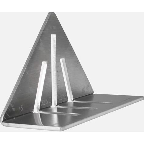 Gigante GmbH - Équerre à onglet Fireball (25 cm) Règle triangulaire (0,5 cm d'épaisseur)