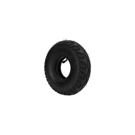 Pneu et chambre à air 4.10/3.50-4 Caoutchouc butyle épais Excellente absorption des chocs Compatible tondeuses et diables (1/5)