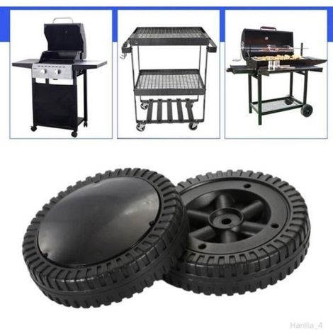 Roues Pour Barbecue - Diamètre 15,2 cm - En Plastique Rigide Avec Couvercle De Protection - Lot De 2 (1/4)