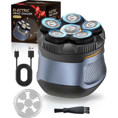 6D Upgraded Men's Bald Head Shaver, IPX6 Waterproof Wet (1/5)
