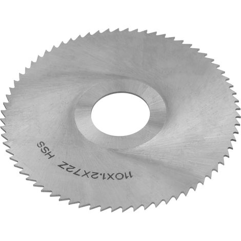 Lame de scie circulaire à 72 dents, disque de fraisage et de découpe en acier rapide (HSS), référence 110 x 1,2 x 27 mm (1/5)