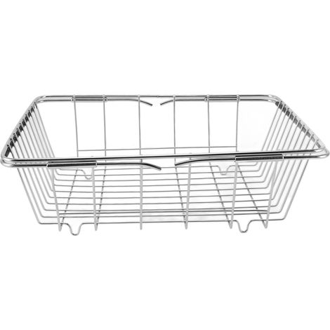 Contenitore per congelatore in acciaio inox, cestello portaoggetti espandibile con capacità di carico di 20 kg, fondo piatto. (1/5)