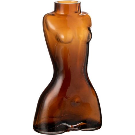 Vase Design Corps "Elea" 24cm Marron