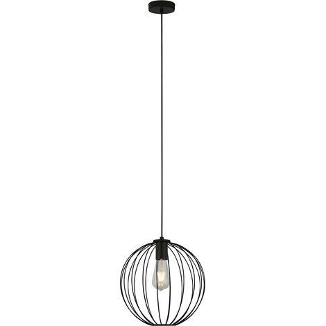 Searchlight Rondo Pendente a soffitto sferico in metallo nero (1/4)
