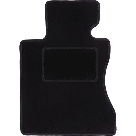 Tapis de sol conducteur en velours noir pour BMW Série 5 E60 berline (2003-2010).