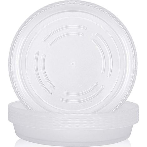 Posavasos de PP D – diámetro 18 cm – transparentes – paquete de 10 – protegen contra la humedad y son fáciles de limpiar. (1/5)