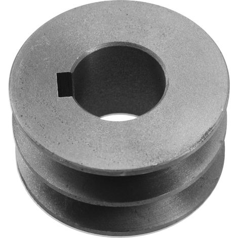 Poulie à double rainure en fonte, poulie à courroie trapézoïdale, poulie à courroie V en fonte, pour moteur, accessoire d'outils électriques (56 x 30 x 24 mm)