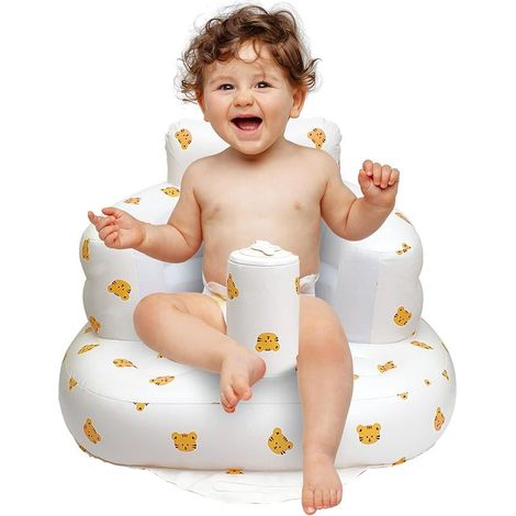 Siège Bébé Gonflable - PVC - Pour Bébés À Partir de 3 Mois - Dos Hauteur Renforcée - 57 x 48 x 35 cm - 1 Pièce (1/5)