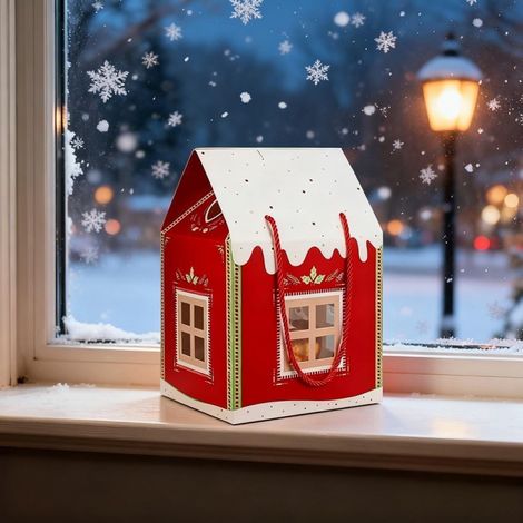 Coffret cadeau de 12 maisons féériques de Noël -- Une maison par coffret cadeau de Noël --