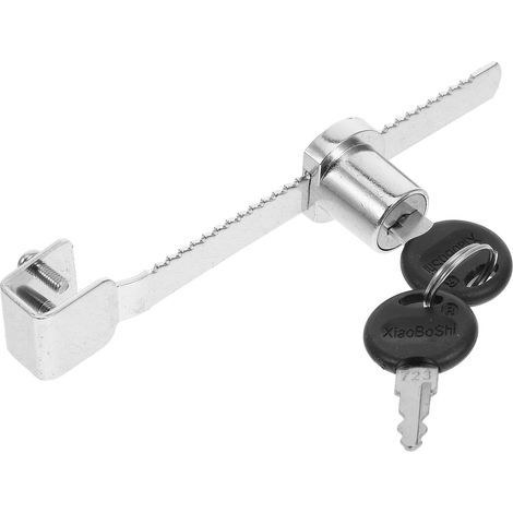 Serrure à clé Mikikit pour porte coulissante en verre, vitrines (1/5)