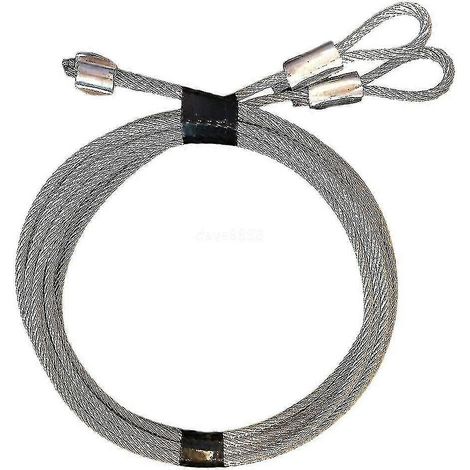 Kit de câble d'extension de sécurité pour porte de garage 2024, tresse en acier galvanisé, crochets en S
