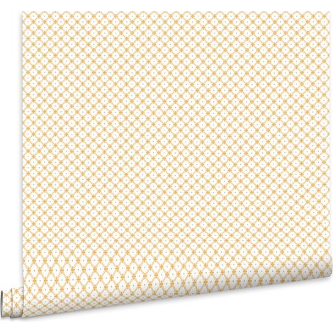Laura Ashley Wickerwork Vliestapete Pale Ochre Yellow 10mx52cm (1/5)