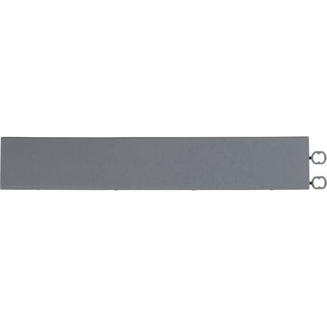 Rampe Gris Anthracite Clipsable pour Dalle Épaisseur 12mm - Dimensions 30x5,5 cm - Usage Intensif Terrasse