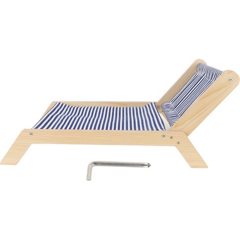 Hammock Pour Chat - Structure En Bois Massif - Stabilisée Anti-Balancement - Tissu Canvas Respirant - Lit Surélevé Avec Griffoir - 1 Pièce (1/5)
