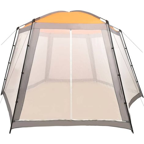 Tente de piscine Tonnelle Barnum de Jardin, Tente de jardin, Tissu 500x433x250 cm Gris OIB7262E (1/5)