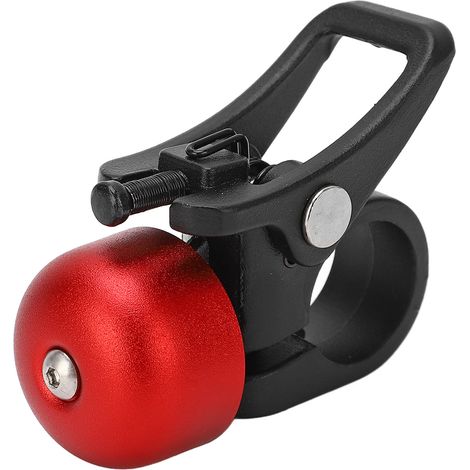 Scooter Bell en alliage d'aluminium, son clair et puissant, klaxon compact pour guidon de vélo, compatible Xiaomi Red. (1/5)