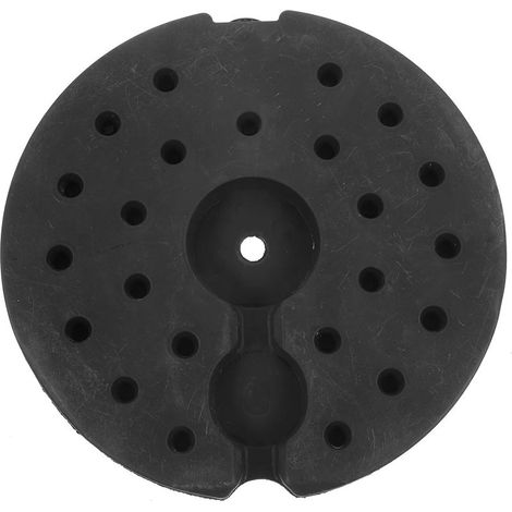Base de Lampe Lestée - 1 Pièce - Plastique Moulé Noir - Support Stable Anti-Bascule - Pour Lampadaire et Lampe de Bureau - 23,3 x 23,3 cm