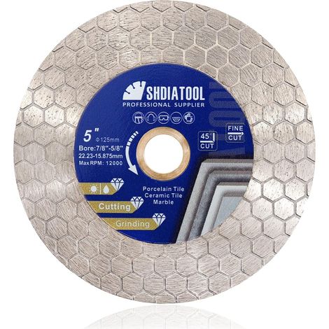 Diamond Tile Disc 125 mm x 22.23/15.88 mm Saw Blade (1/5)