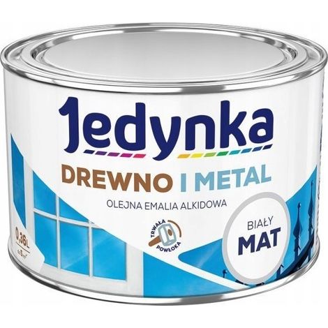 Smalto alchidico per legno e metallo bianco opaco 0,36L - 5EMAL.BIM0.4