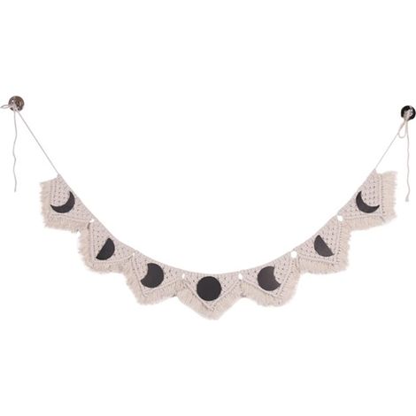 Boho Wall Decoration Hurricane Carpet Design Garland with Moon Phases 12  100cm (1/4)
