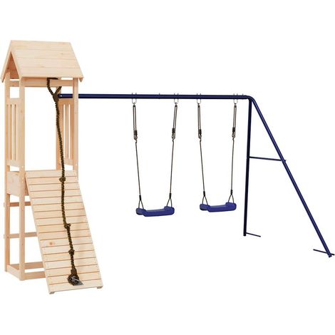 Parque infantil de exterior madera maciza de pino vidaXL (1/5)