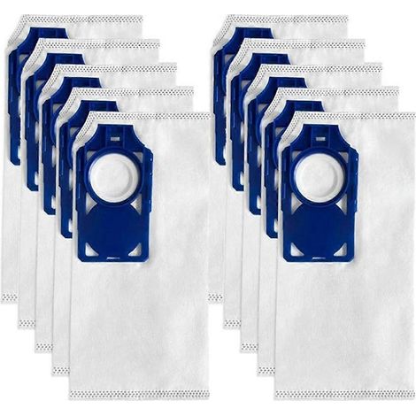Lot de 10 sacs de rechange pour aspirateurs verticaux R30D, R30P, R30PET et S30D, S30P et S30PET, références RNHC-6 et SNH-6. (1/5)