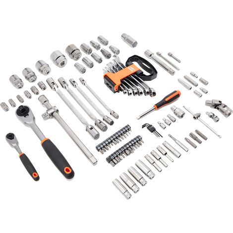 Bahco S910 Socket and Spanner Set 92 Metric and AF 1/4 and 1/2in Drive BAHS910