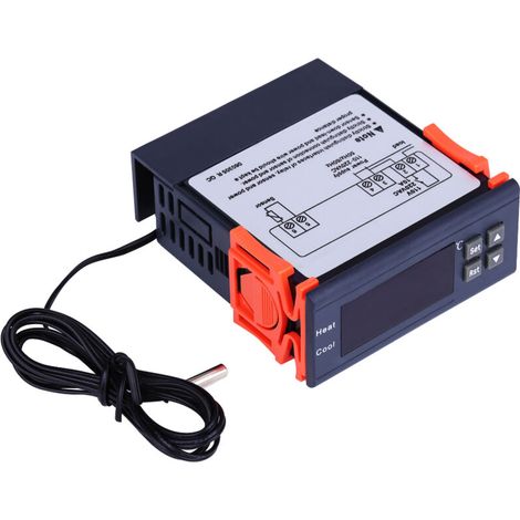 Thermostat numérique de contrôle de température AC 110V-220V, modes chauffage et refroidissement (1/5)
