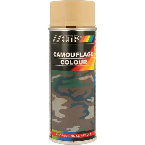 PEINTURE DE CAMOUFLAGE RAL1001 AEROSOL 400ML MOTIP