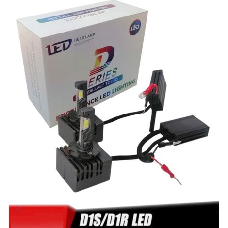 LED-Leuchtmittel Xenon, direkter Ersatz ohne Vorschaltgerät, 12 V, D1R, D1S, D2R, D2S, D3R, D3S, D4R, D4S, 2er-Pack.