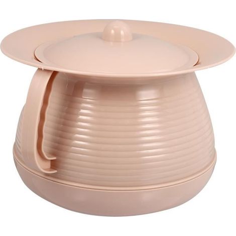 color Pink Pot à urinoir avec couvercle de bouteille Portable, chambre à coucher, pour adultes et enfants (1/4)