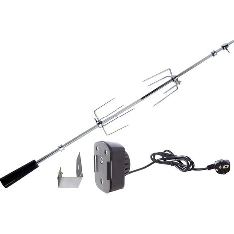 Allgrill Grillspieß-Set für Gasgrill Kompakt und Chef S 63 cm Drehspieß