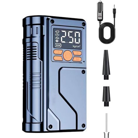 Gonfleur de Pneu Portable pour Voiture, Pompe Gonflable Mod¨¨Les Filaires, Pompes ¨¤ Pneus ¨¤ Affichage Num¨Rique, Pompe ¨¤ Manom¨¨tre pour Pneus (1/5)