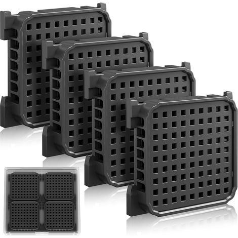 Paquete de 4 filtros de carbón activado Fresh Air para refrigeradores Liebherr, compatibles con los modelos 9096989, 988246000, 988246001, 9882429, 9882460, reemplaza a 7440021-00 (1/5)